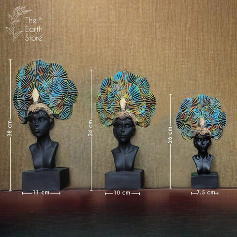 Three Crowned Beauties Statue - The Earth Store - home decor